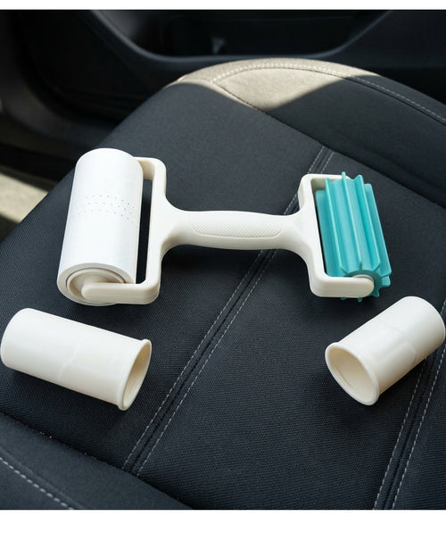 Terray Dual-Ended Detail Lint Roller with 2 Caps Ivory Teal - Lifestyle view