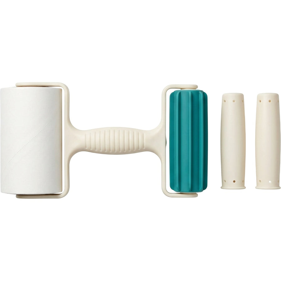 Terray Dual-Ended Detail Lint Roller with 2 Caps Ivory Teal