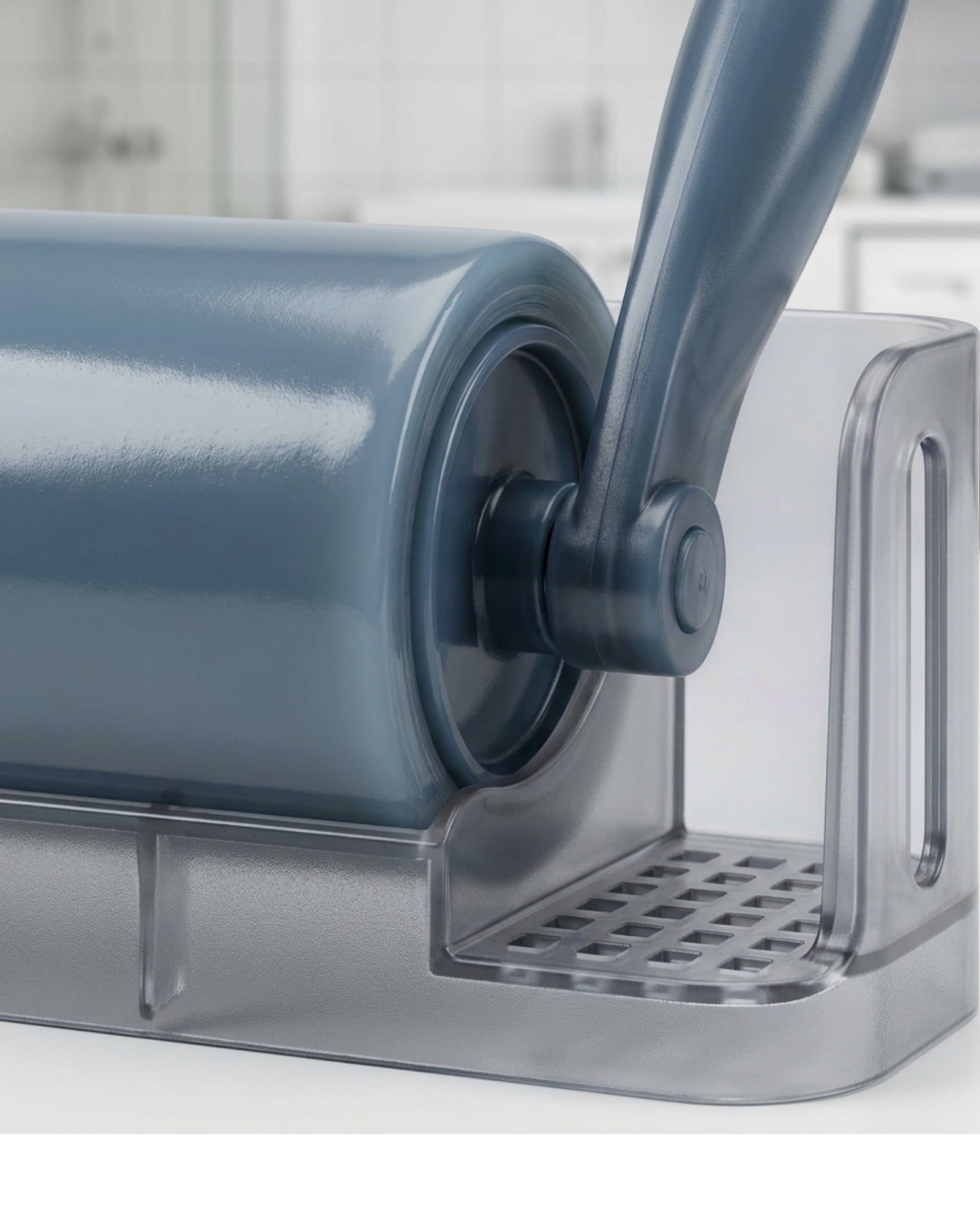 Terray Washable Gel Lint Roller with Ventilated Stand Smoky Blue - Detail view